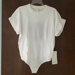 LuLuLemon Women’s sz L Heavyweight Cotton T Shirt Bodysuit NWT